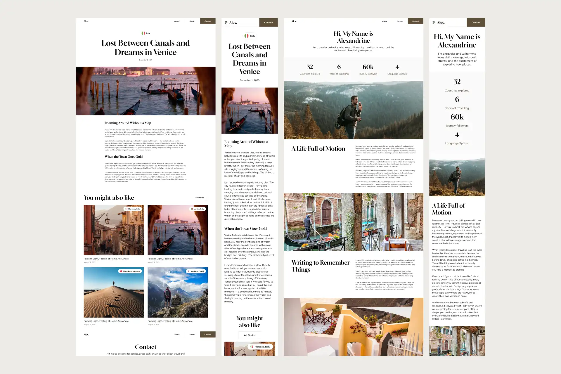 Alexandrine – Travel Blog Website Template Post Right Image